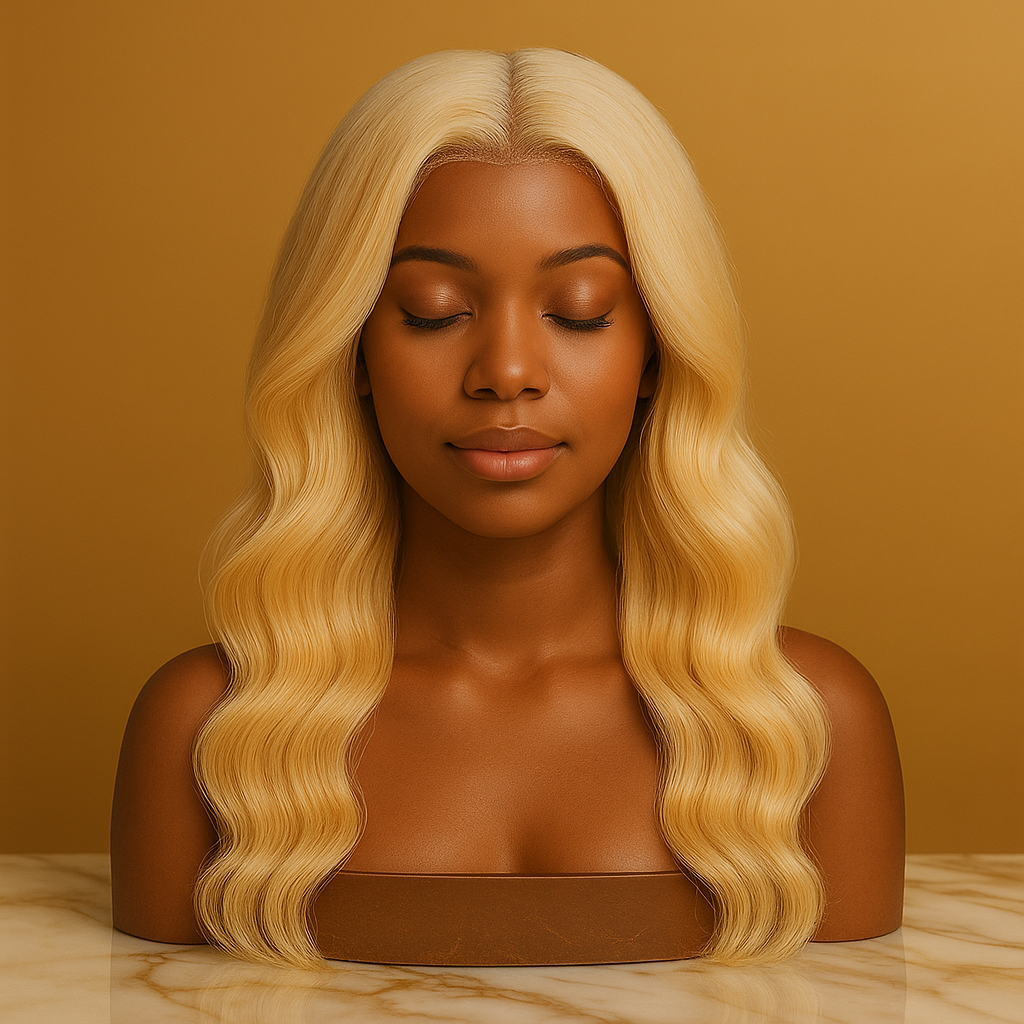 Blonde Body Wave 13x4 Transparent Lace Front Wig