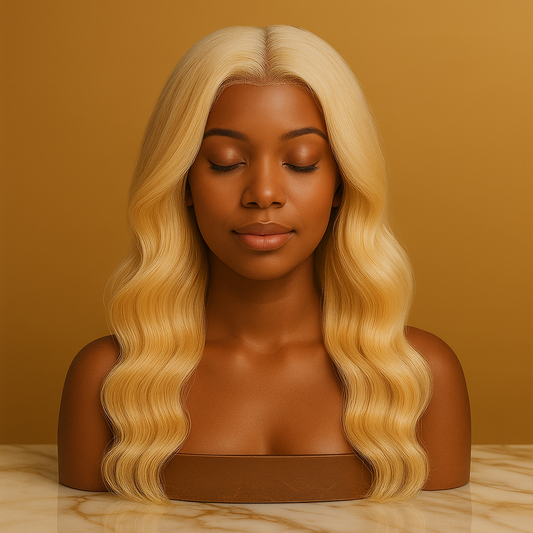 Blonde Body Wave 13x4 Transparent Lace Front Wig